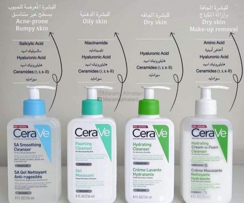 الفرق بين غسول سيرافي الاخضر والازرق